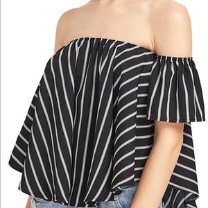 Off Shoulder Cute Loose Blouse Crop Tops